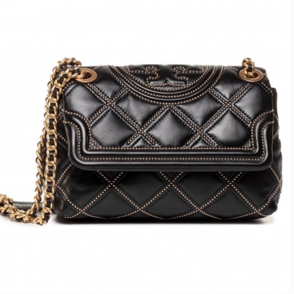 Limited Edition Tory Burch Studded Fleming Shoulder Bag